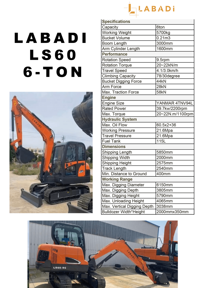 Labadi LS60 YANMAR 6 Ton - Labadi Engineering