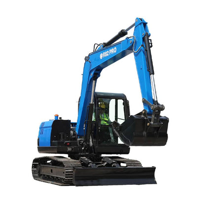 Labadi Engineering R62 Pro Mini Excavator with digging bucket and rubber tracks