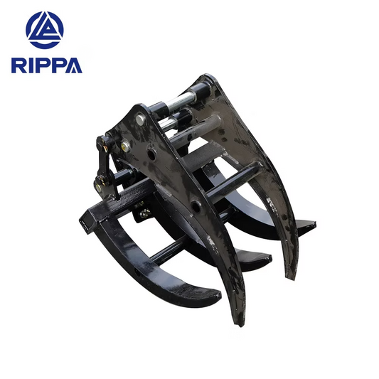Rippa Australia Excavator Grapple Log Attachment for Efficient Material Handling