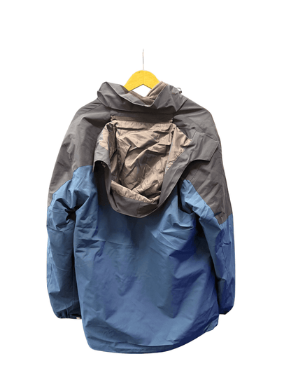 Rippa Australia Waterproof Jacket in Blue and Grey with Adjustable Hood for Outdoor Activities