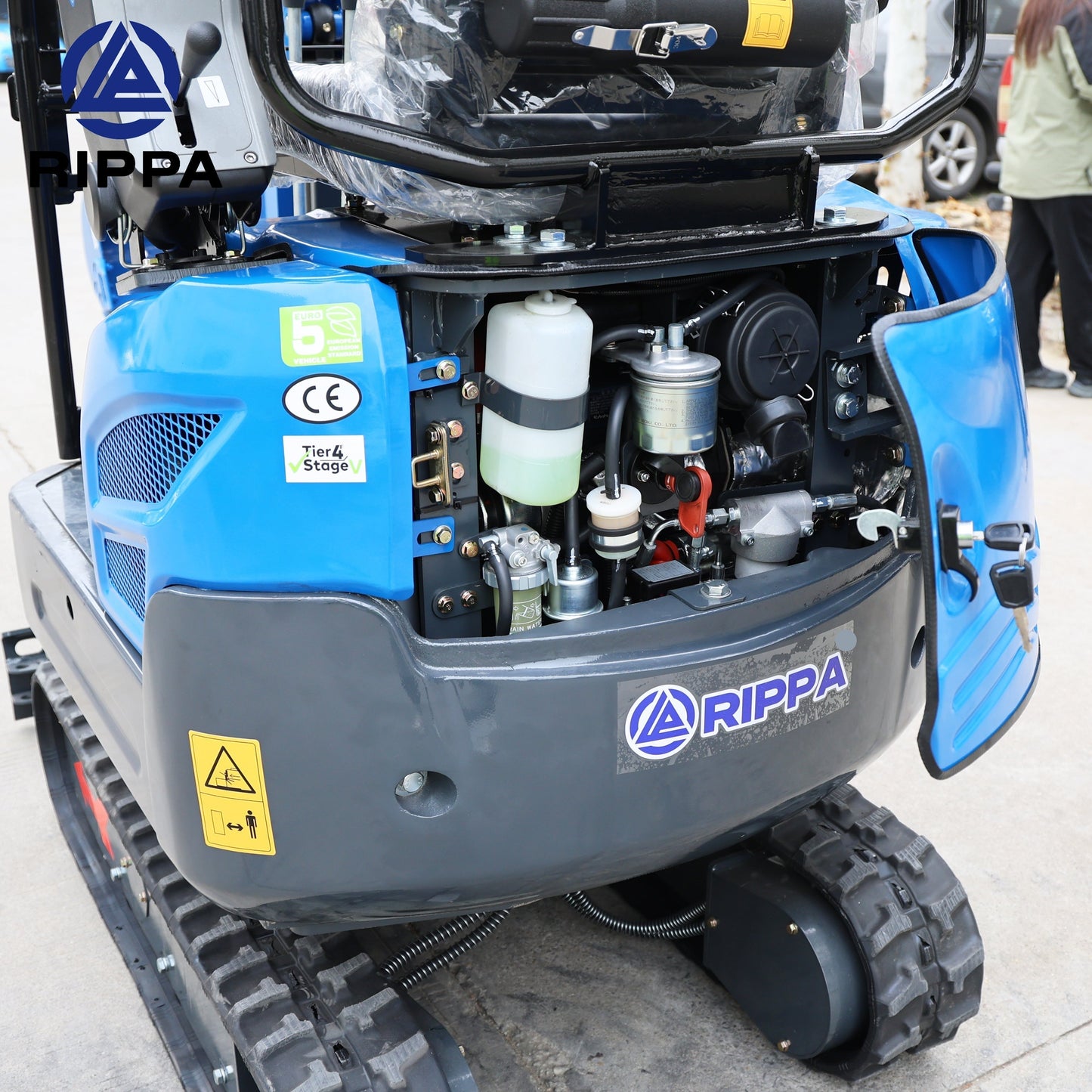 Labadi Engineering Mini Excavator showcasing powerful engine and compact design for efficient excavation tasks