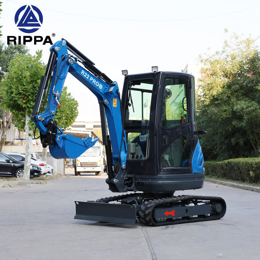 Labadi Engineering Mini Excavator R22 PRO9 with Durable Tracks and Adjustable Arm for Efficient Digging