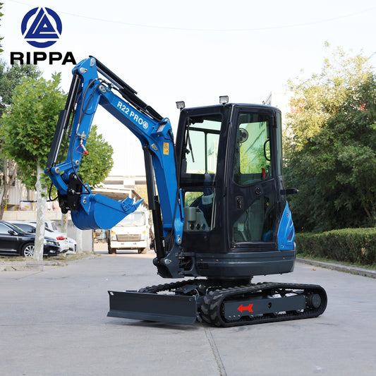 Labadi Engineering Mini Excavator R22 PRO9 with Durable Tracks and Adjustable Arm for Efficient Digging