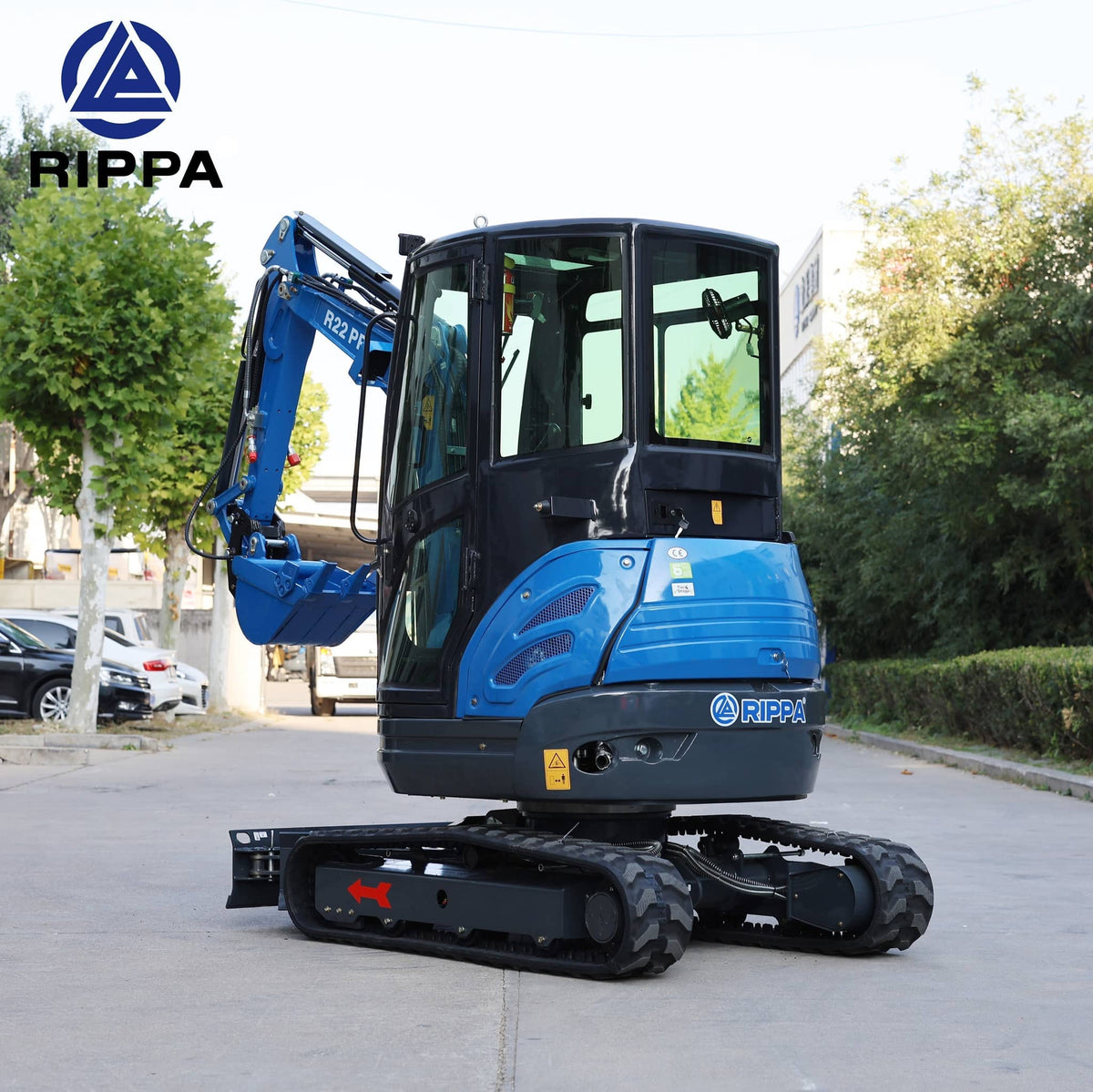 Labadi Engineering Mini Excavator with a compact design and advanced hydraulic controls for efficient earthmoving