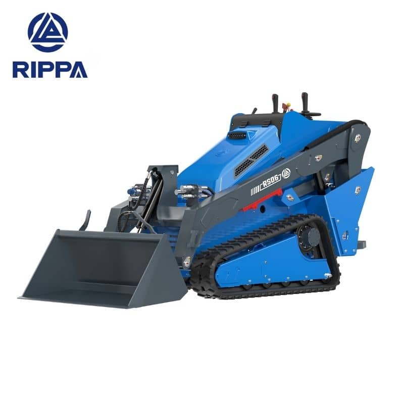 Labadi Engineering Skid Steer Excavator with Tracks and Front Loader for Construction Projects