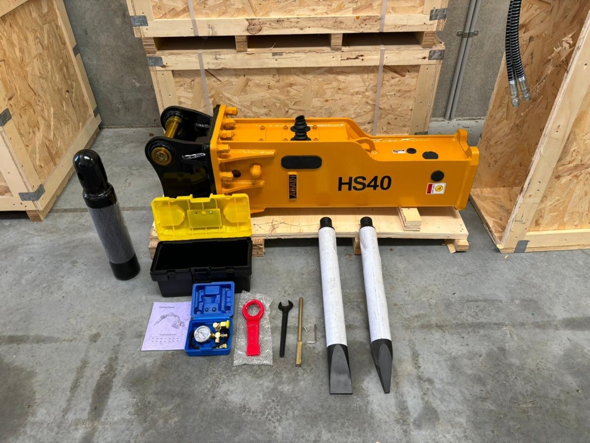 Labadi Engineering Silenced Jack Hammer Excavator Attachment with tools and accessories for effective demolition