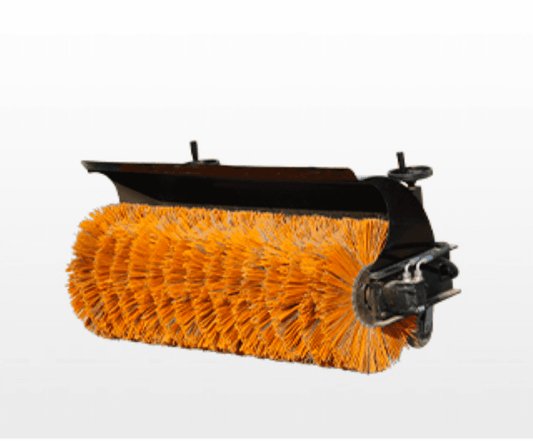 Rippa Australia RS06 and RS07 skid steer loader attachment broom for efficient surface cleaning