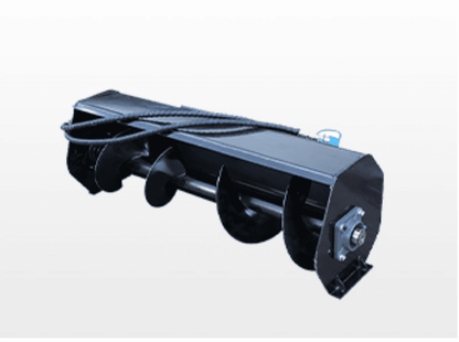 Rippa RS06 and RS07 skid steer loader attachment auger for digging and drilling tasks