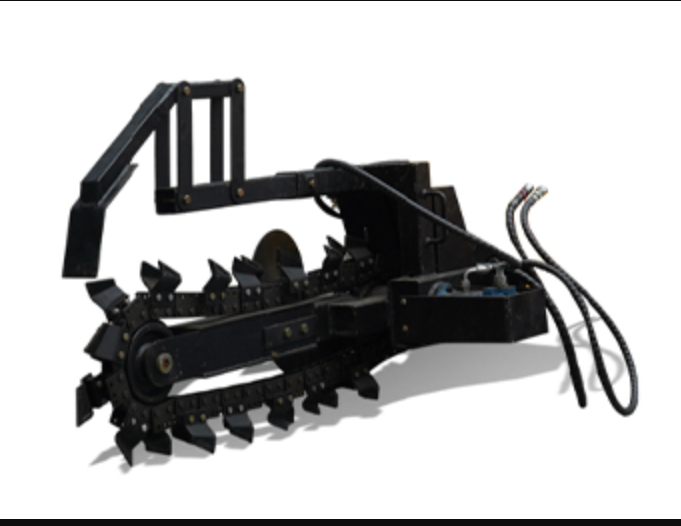 Rippa Australia Trencher Attachment Side View with Heavy-Duty Digging Teeth